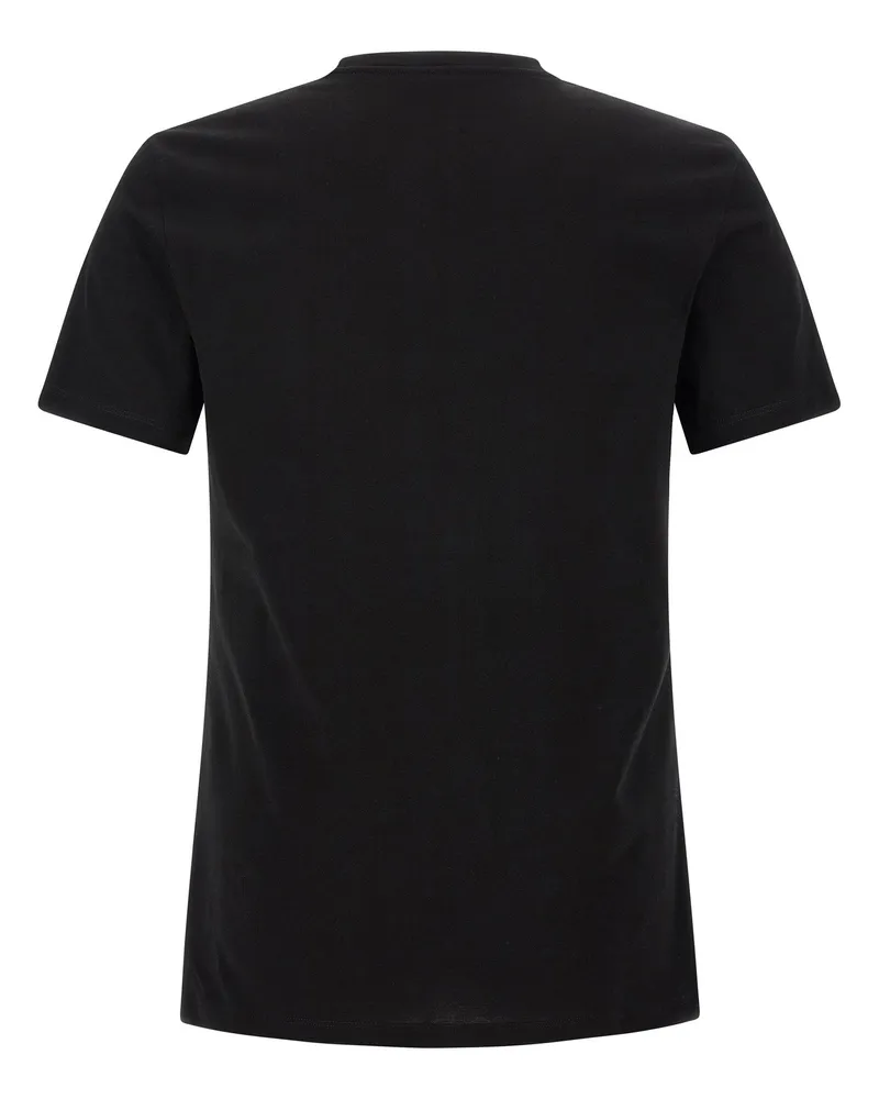 Versace Medusa-Print Cotton T-shirt — Black Black