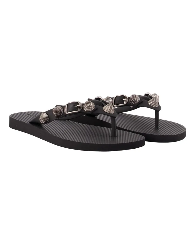 Balenciaga Women's Cagole Sandals Recycled Tpu Black Other Shoes Flat-shoes Black