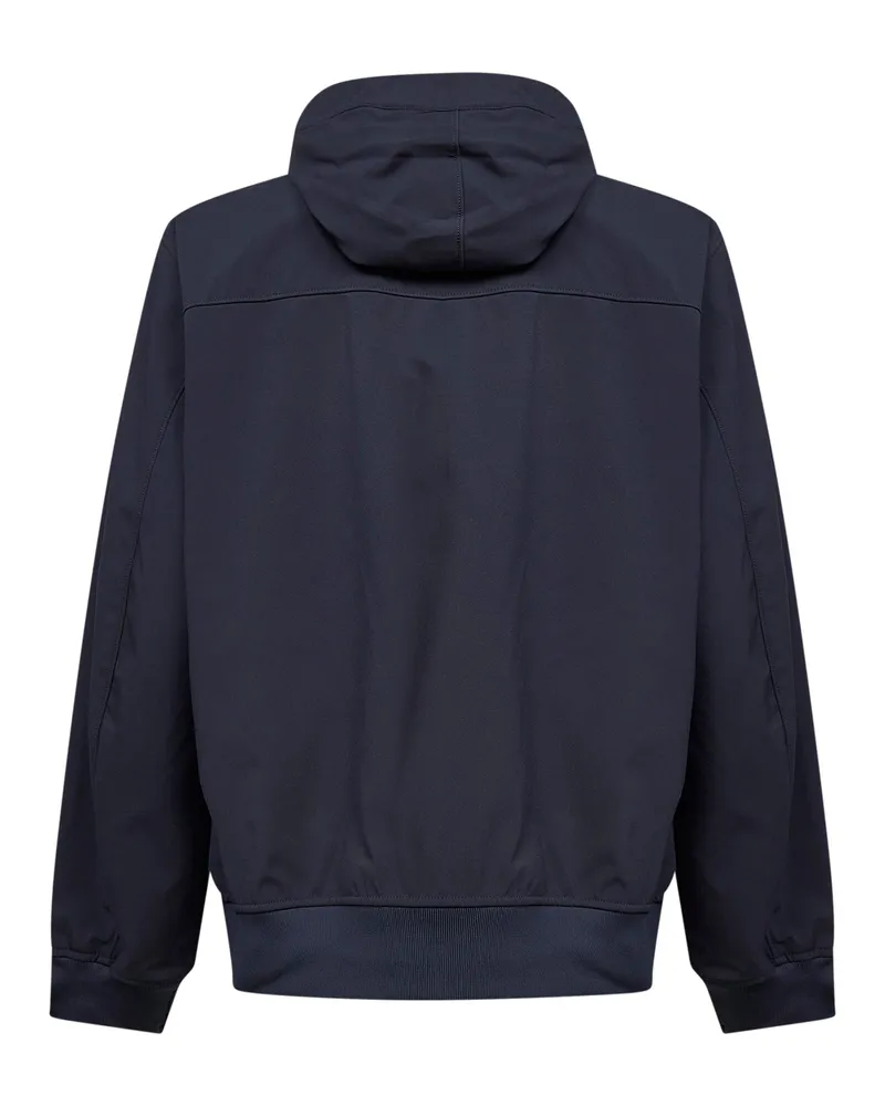 Stone Island Men's Blue Light Soft Shell-R Hooded Jacket Polyester Parkas Coat Navy