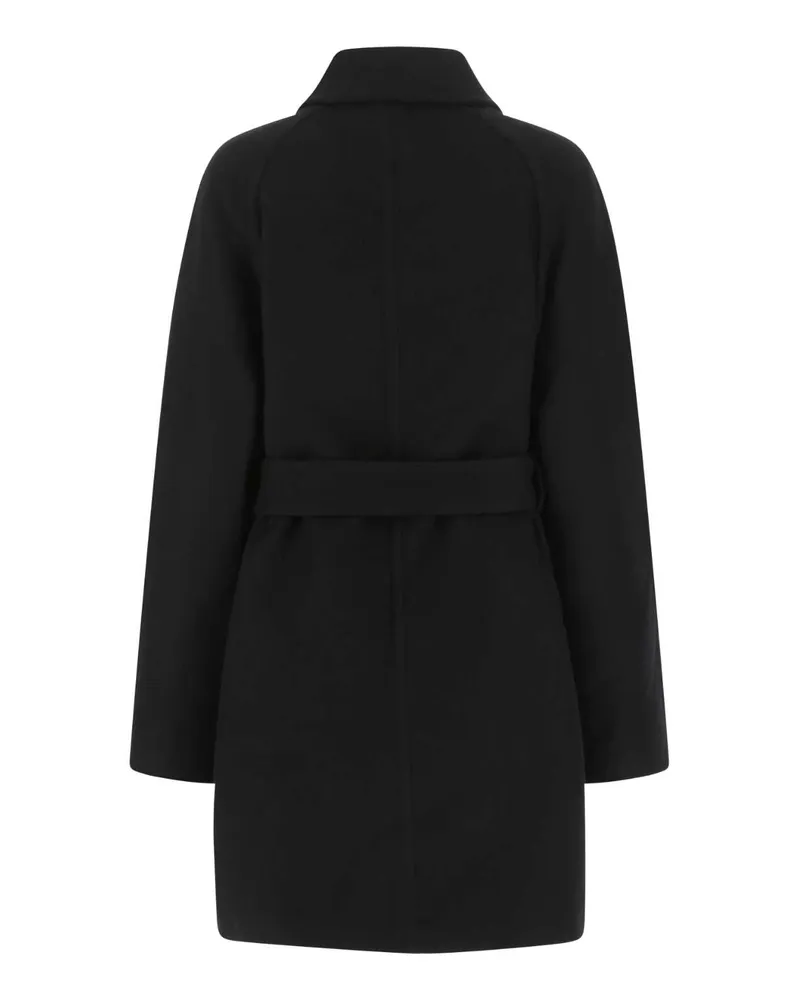 Givenchy Bwc0a313qy 002 Exterior: Wool Cashmere Silk Cappotti Coat Black