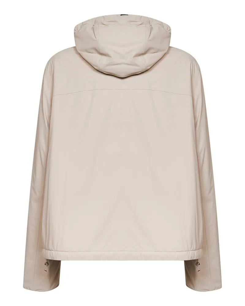 Herno Lightweight Nylon Travel Jacket — Beige Beige