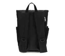 Metal Carabiner Detail Backpack — Black