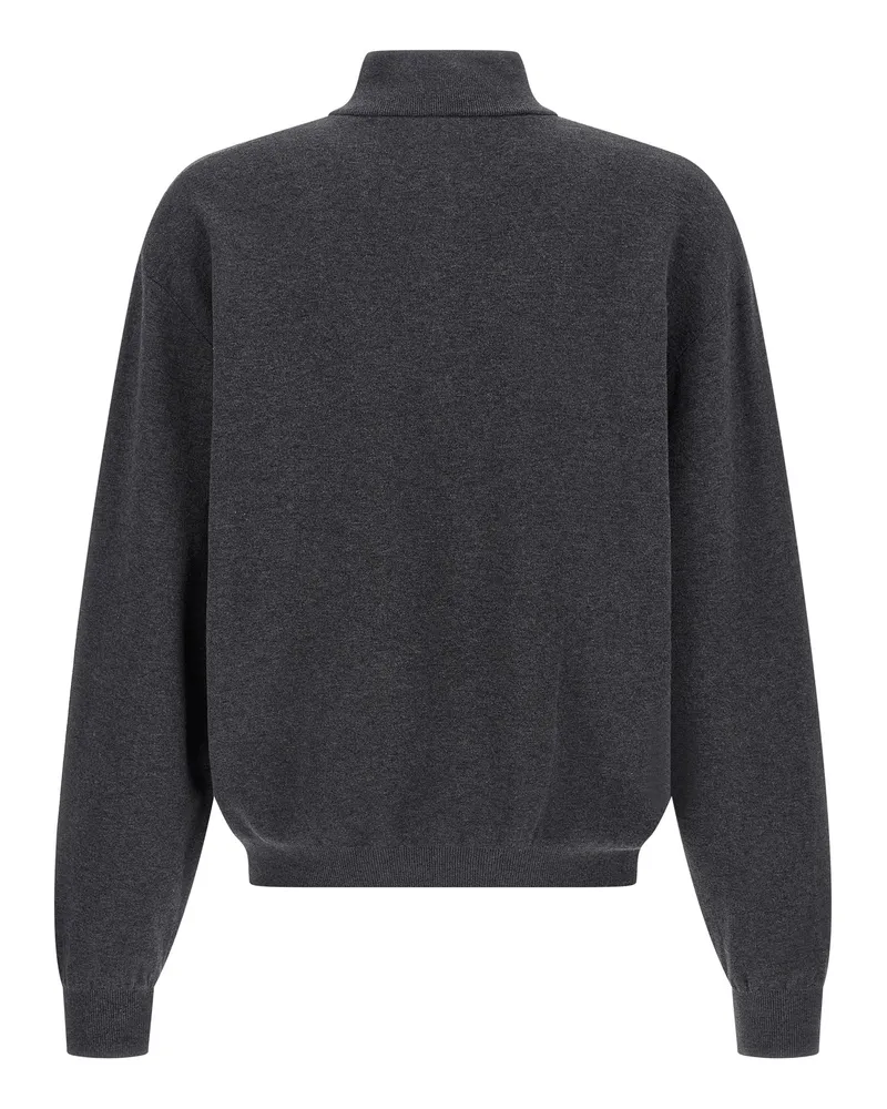 Balenciaga Men's Gray Cotton Cardigan Clothing Gray