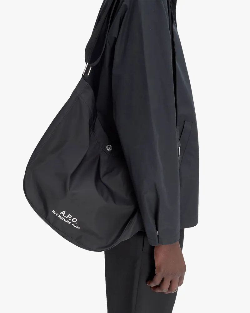 A.P.C. Journal Shoulder Bag — Black Black