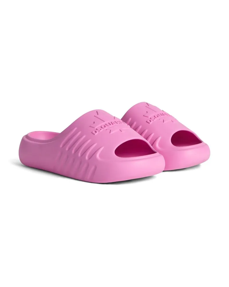 Dsquared2 Embossed Logo Slide — pink Pink