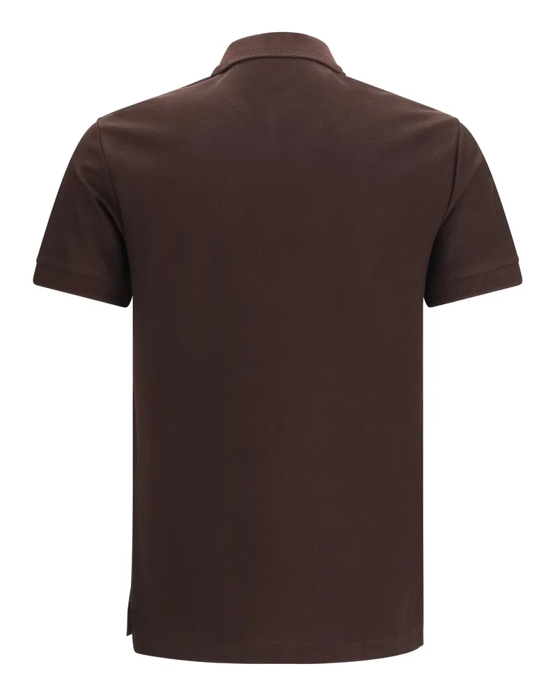 Burberry Men's Jwear Polo Clove Brown Cotton Shirts T-shirts And Polos Brown