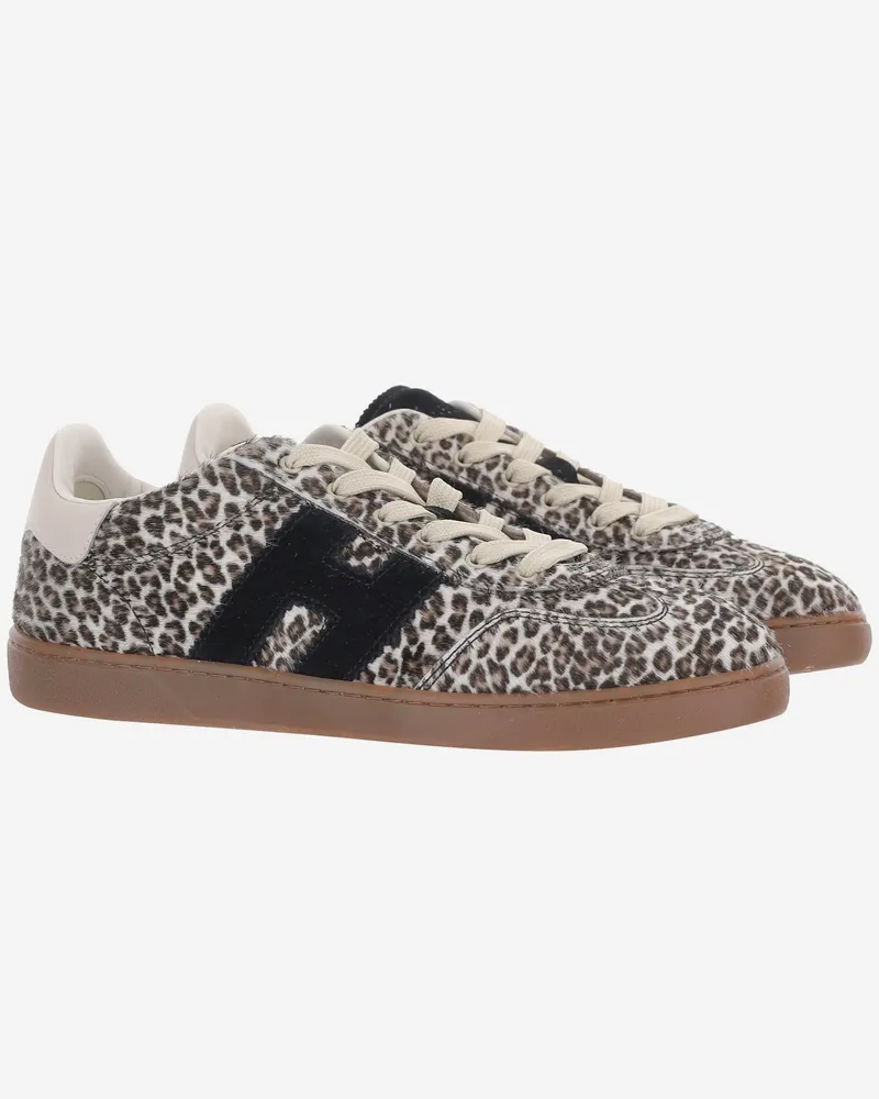 Hogan Animal Print Ponyskin Sneaker — Multicolor Multicolor