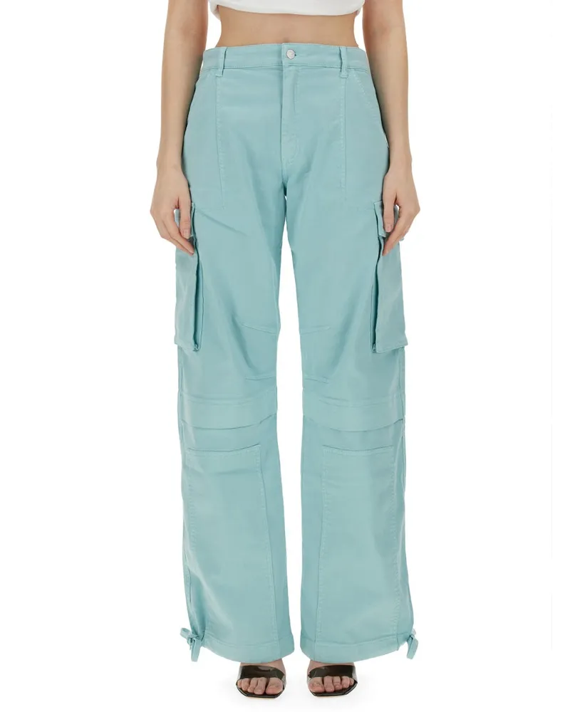 Moschino Cotton Cargo Pants — Blue Blue