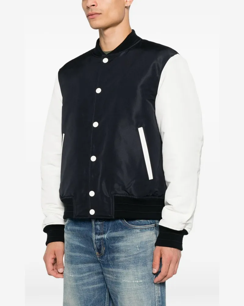 Givenchy Colorblock Bomber Jacket — Black Black