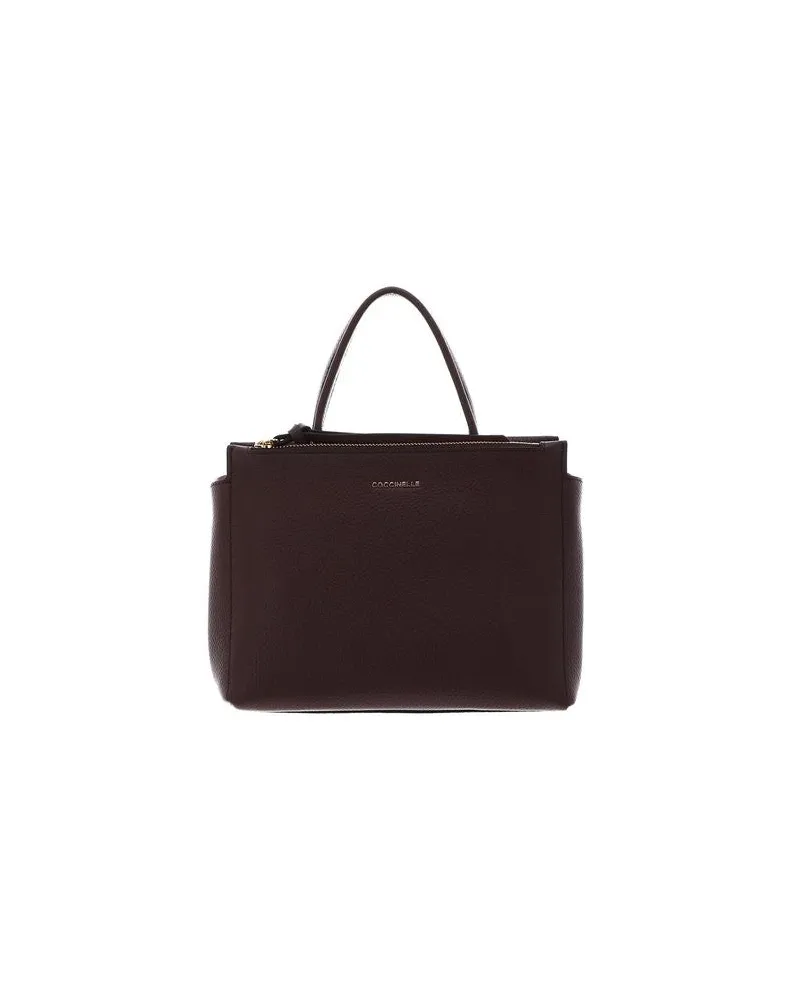Coccinelle Women's Top Handle Bag Berry Bovine Leather - Top-Handle-Bags Purple