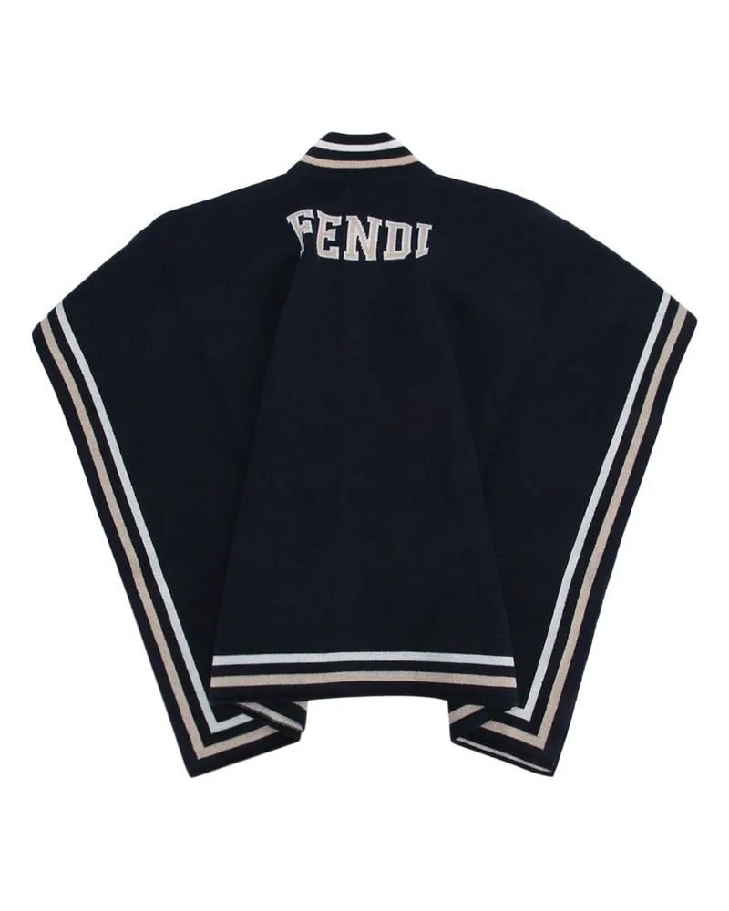 Fendi Boys' Sciarpa Blubeigebianco Sciarpe E Foulard Scarfs Navy