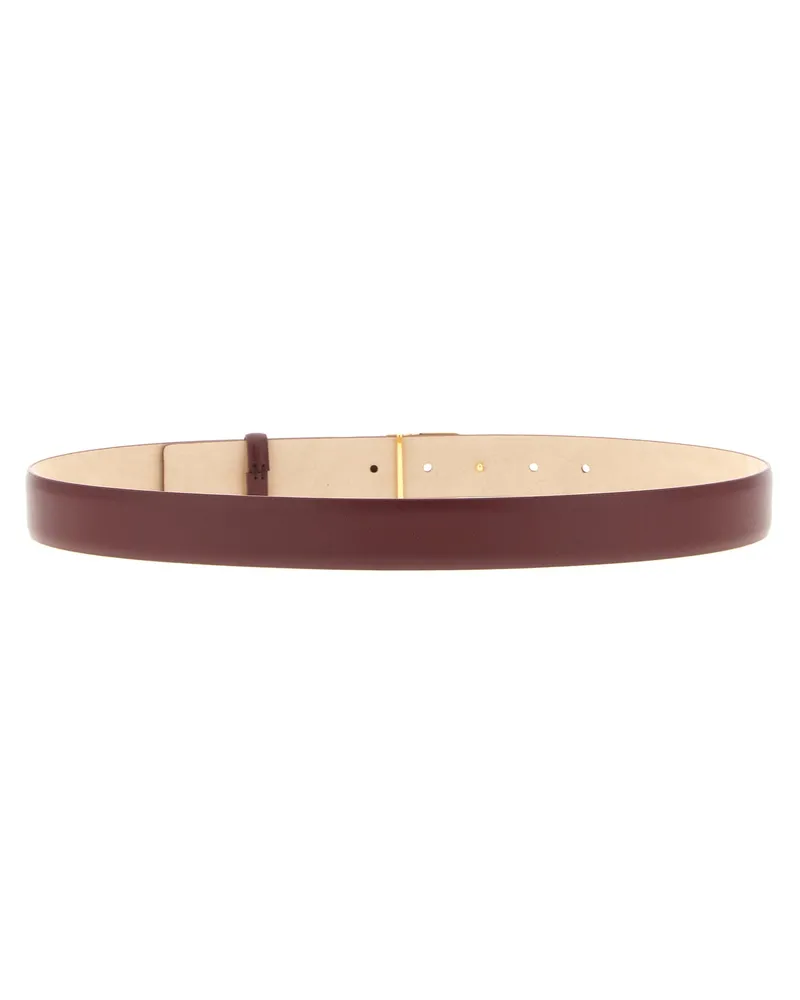 KHAITE Women's Bordeaux Calfskin Regular Belt Bordeaux