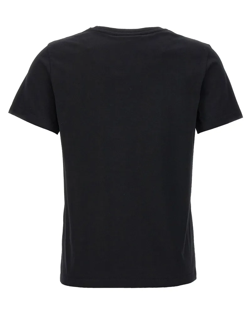 Kitsuné Fox Head Patch Cotton T-Shirt — Black Black