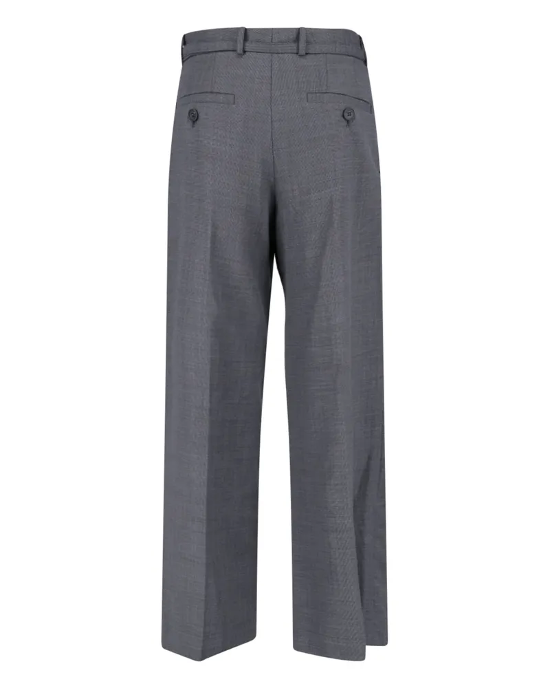 Eudon Choi Women's Trousers Grey Virgin Wool Gray