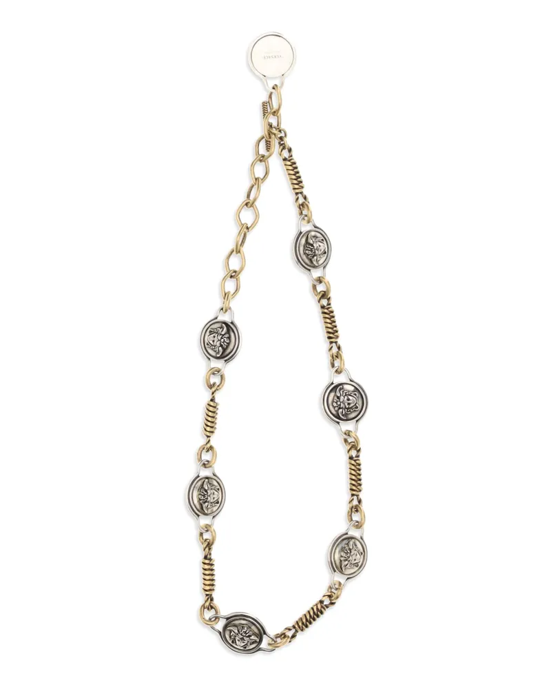 Versace Women's Necklace Novantatré Gold-Palladium Brass Necklaces Gold/palladium Gold
