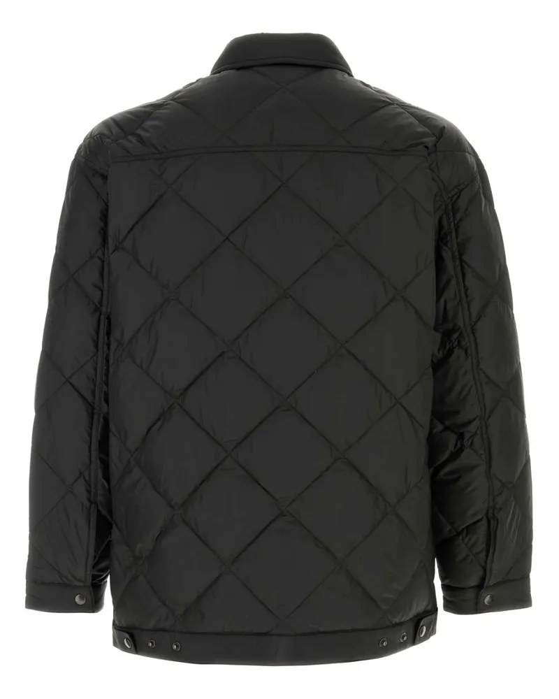 Prada Men's Black Polyester Down Jacket Nero Piumini Black