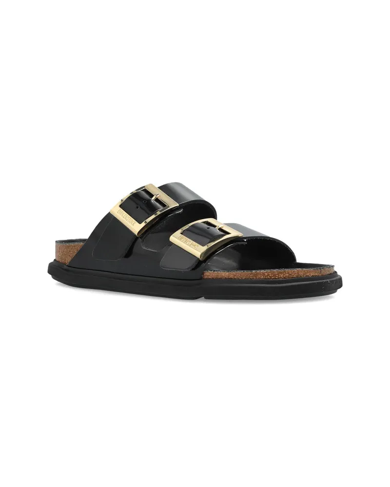 Birkenstock Women's Patent Leather Slip-On Sandals Black Boot Black