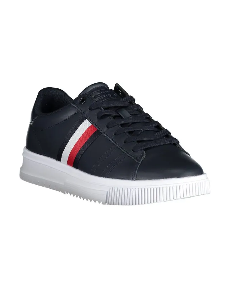Tommy Hilfiger Leather Sneaker — Black Black