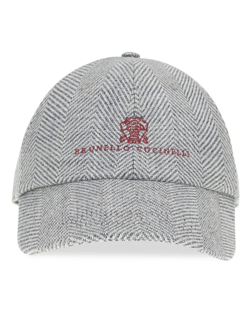 Brunello Cucinelli MV4549850 Baseball Cap — Gray Gray