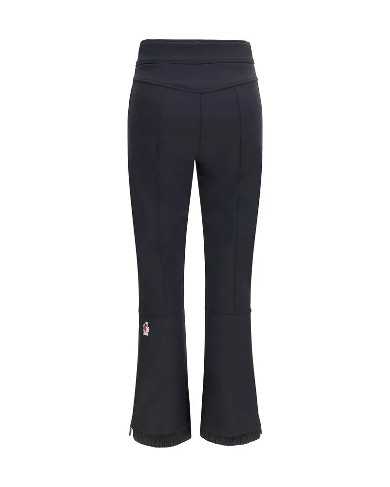 Moncler 3L 4-Way Stretch Technical Poplin Ski Pants — Black Black