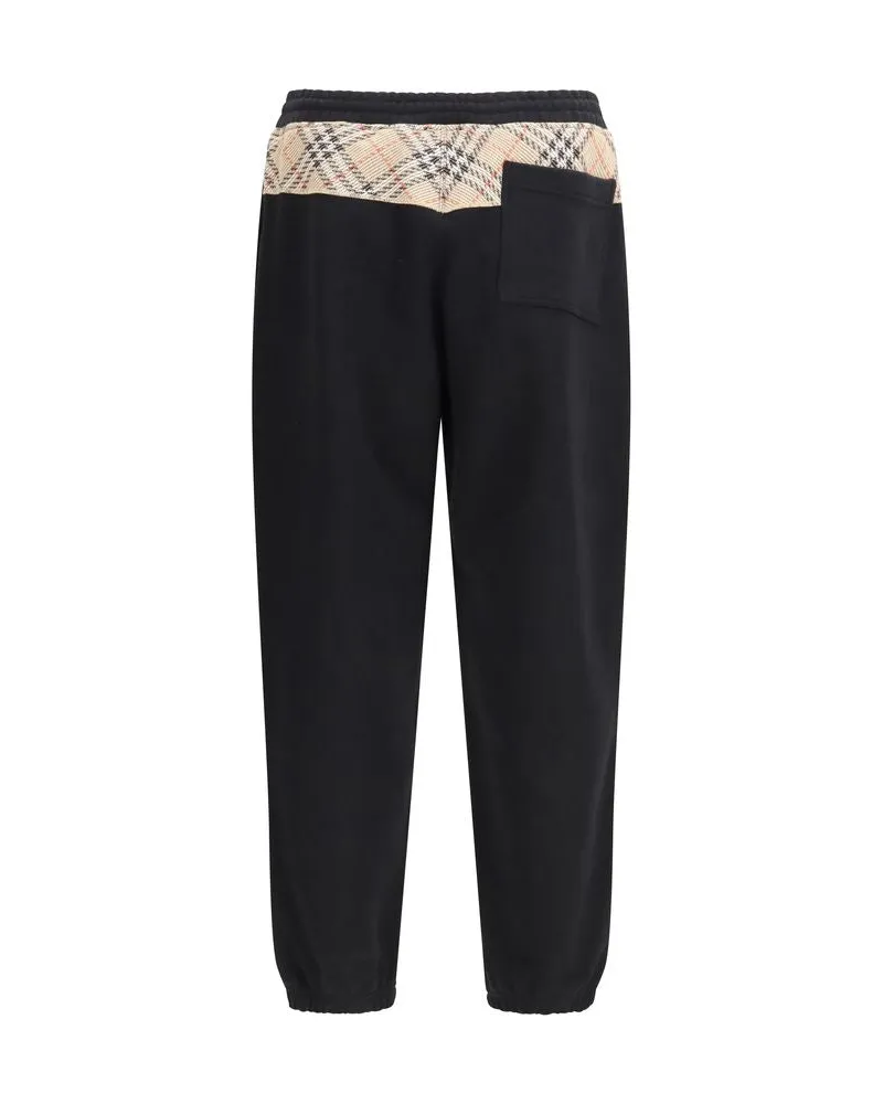 Burberry Men's Black Cotton Joggers (workout Pants Black