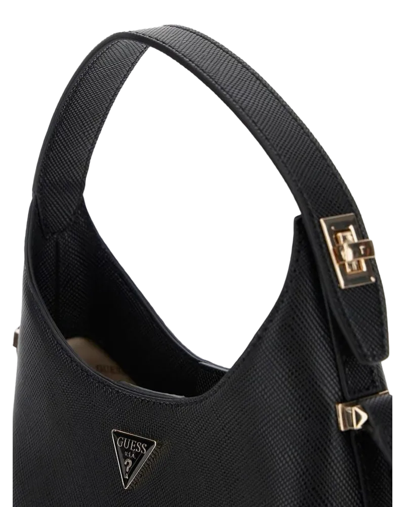 Guess Women's Crossbody Bag Black Polyurethane - Crossbody-Bags Black