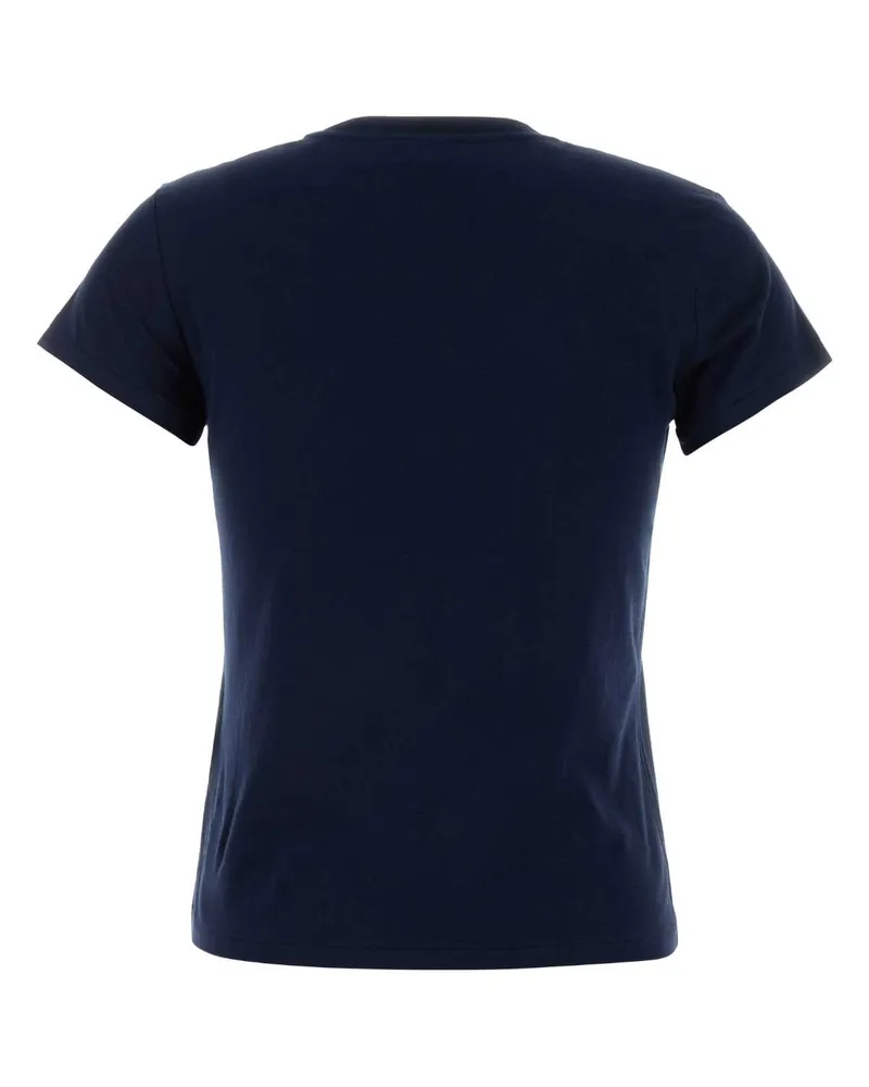 Ralph Lauren Logo-Embroidered Cotton T-Shirt — Navy Navy
