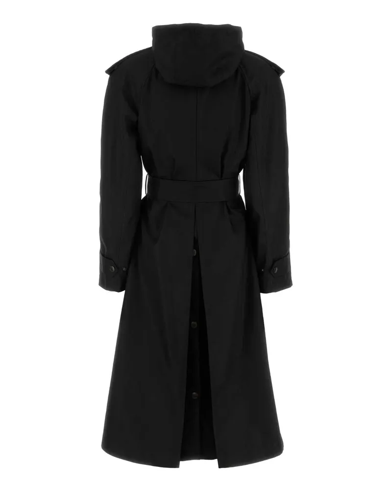 Burberry Women's Black Nylon Trench Coat Polyamide (nylon Black