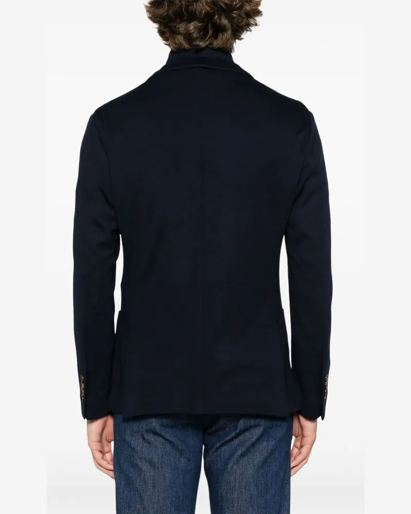 Eleventy Women's Layered Blazer Blue Ss25 M Navy