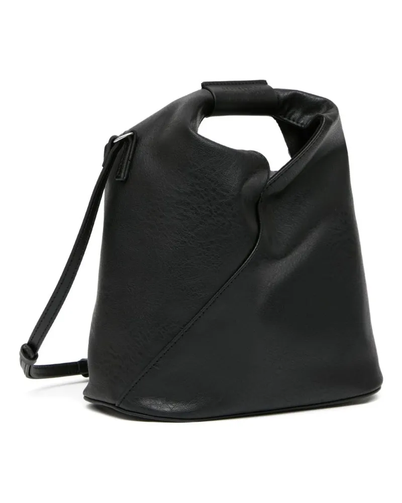 Maison Margiela Origami-Inspired Leather Shoulder Bag — Black Black