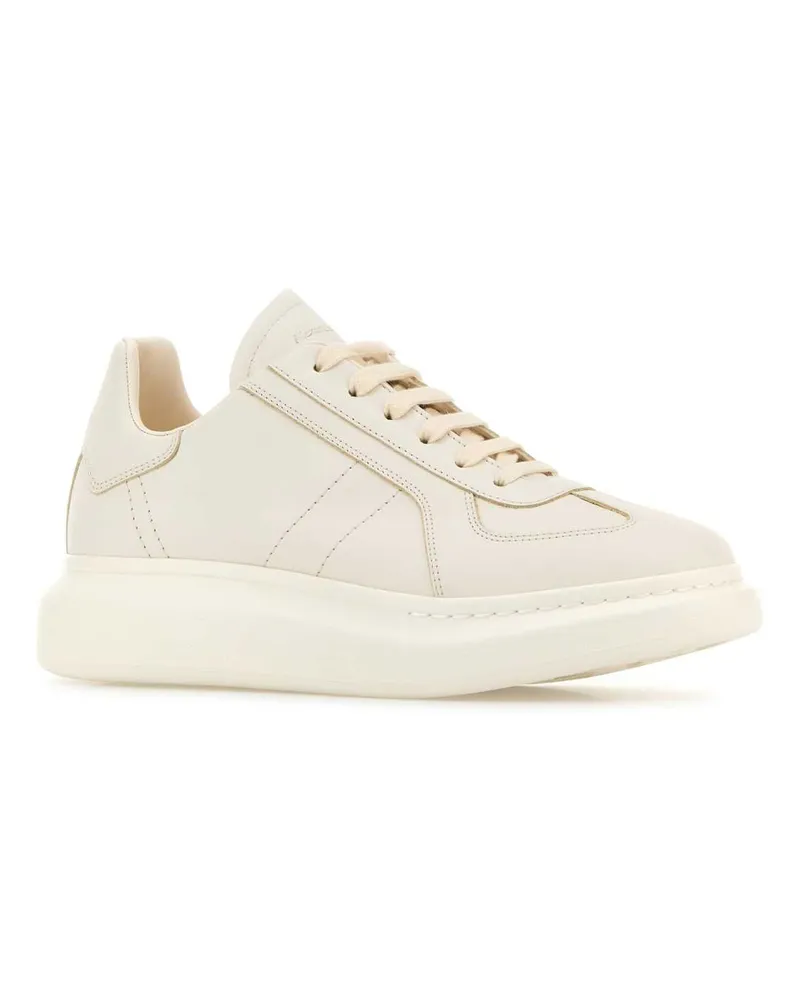 Alexander McQueen Men's White Leather Sneakers Offwhite White