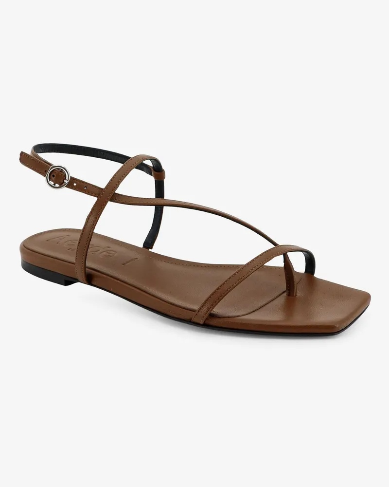 aeyde Women's Sandals Ella Brown Leather Brown