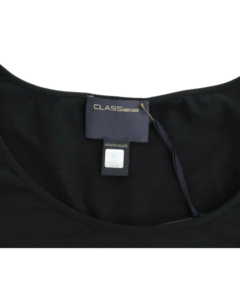 Roberto Cavalli Cotton-Blend Tank Top — Black Black