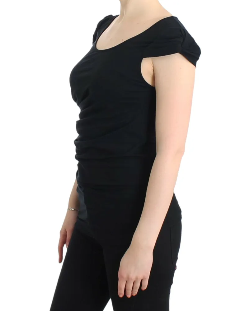 Roberto Cavalli Women's Black Cotton Top Black
