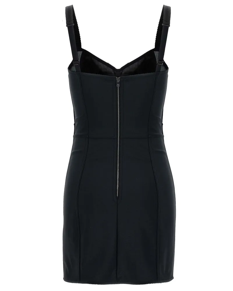 Dolce & Gabbana Women's Black Polyester Short Dress Black