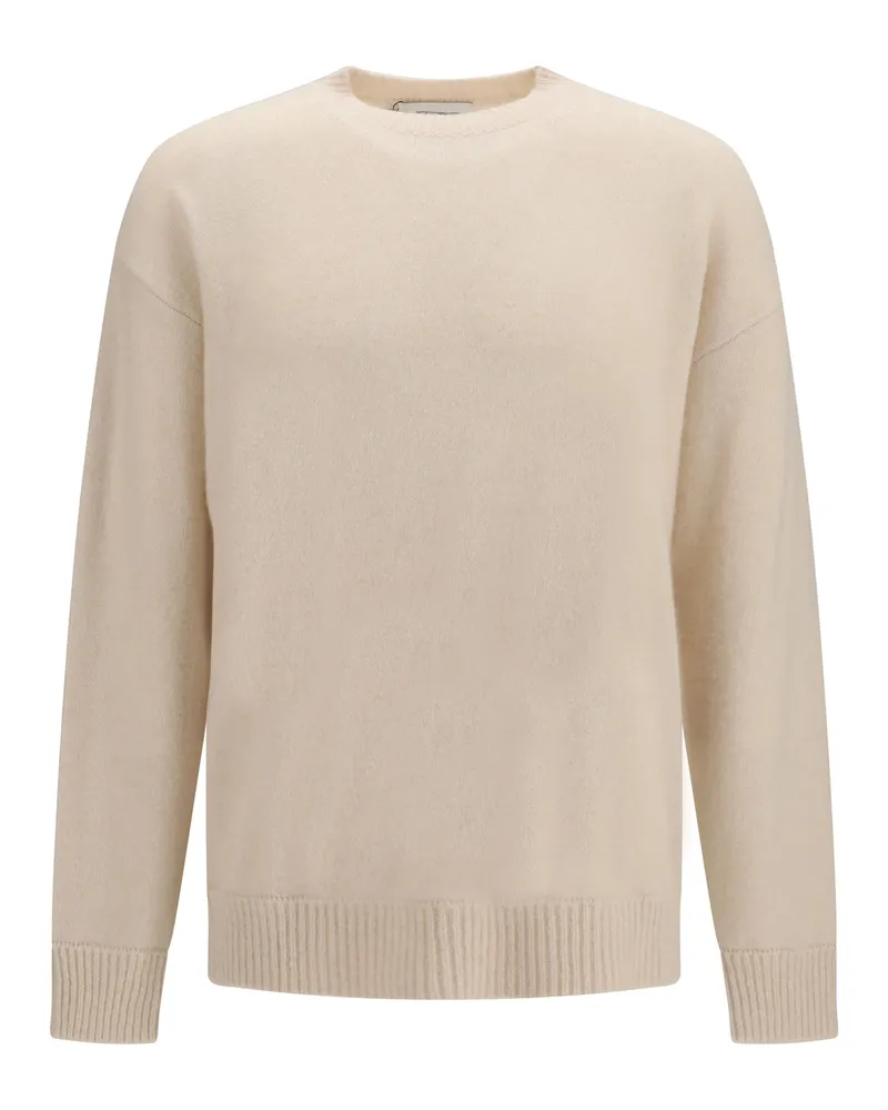 Laneus Cashmere and Silk Sweater — Cream 