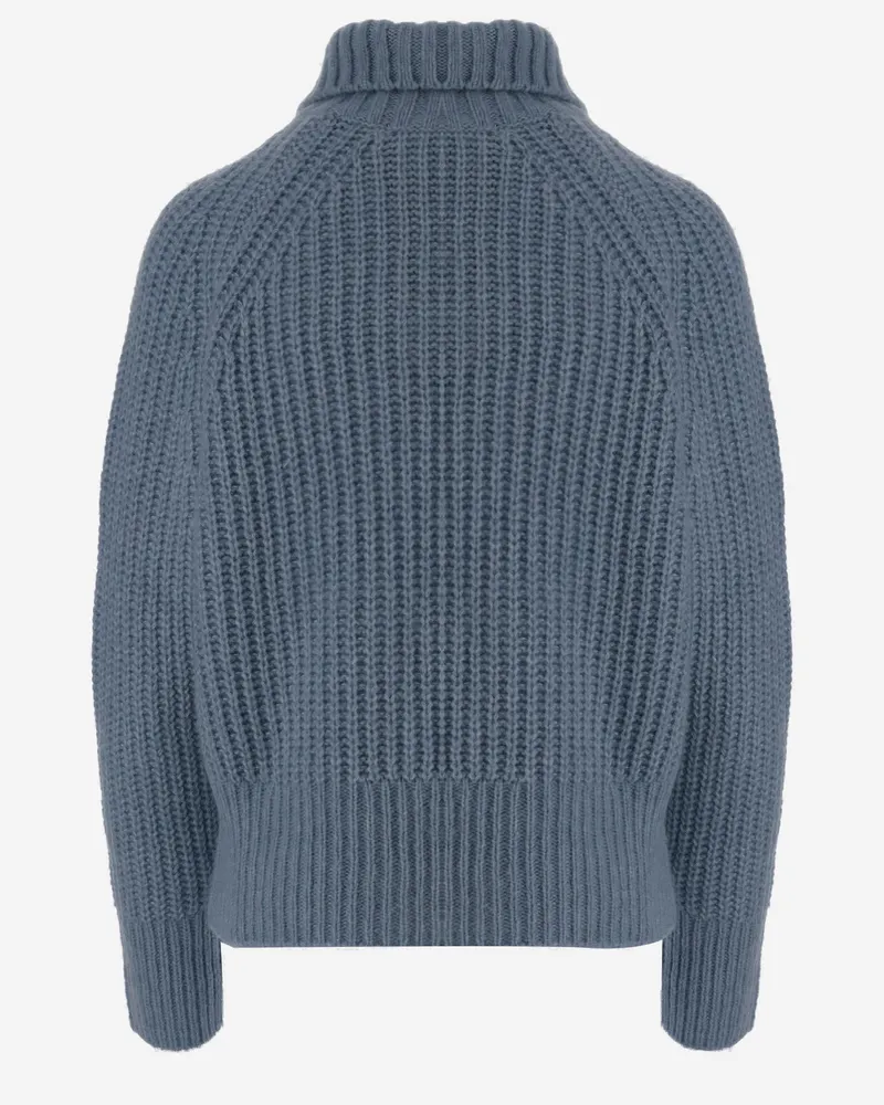 ALLUDE Women Sweater Cashmere And Silk Light Blue Blue