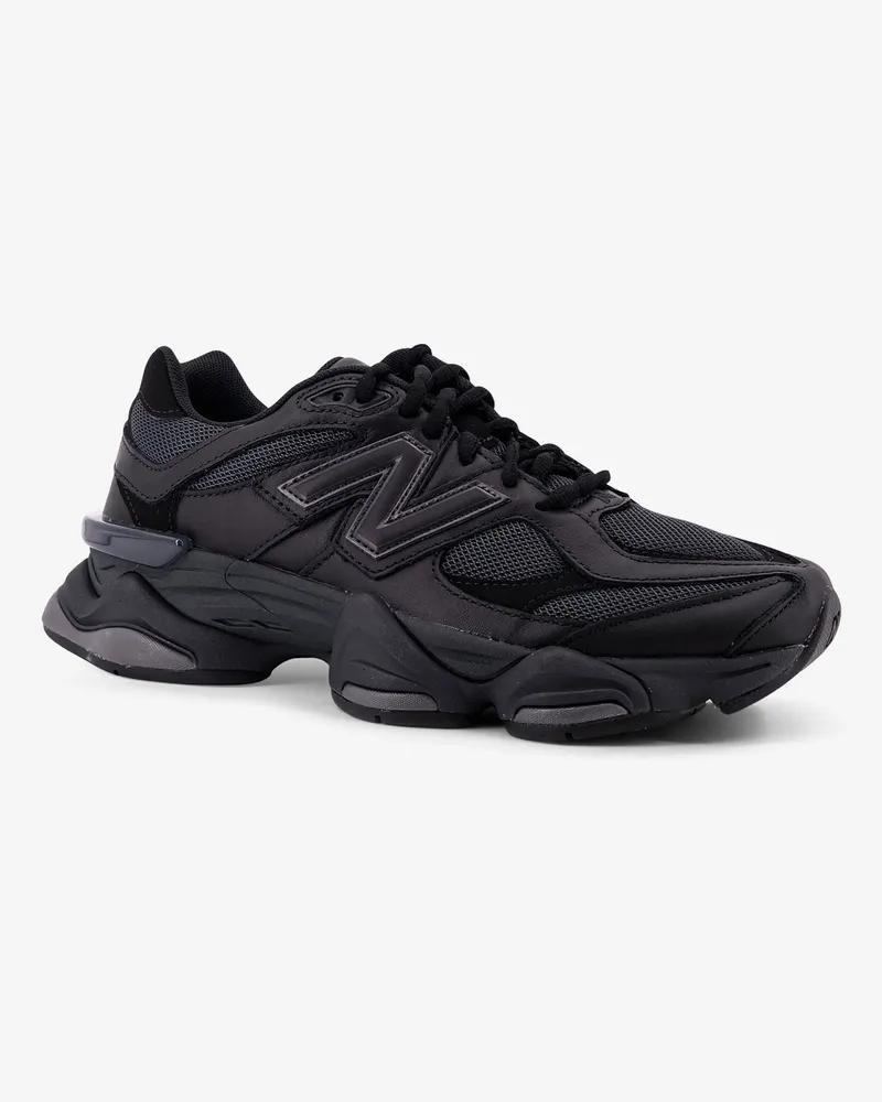 New Balance Unisex Sneakers 9060 Black Polyester Trainers Black