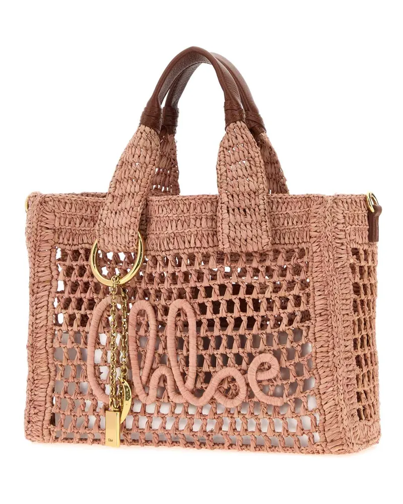Chloé Summer Raffia Tote Bag — Beige Beige