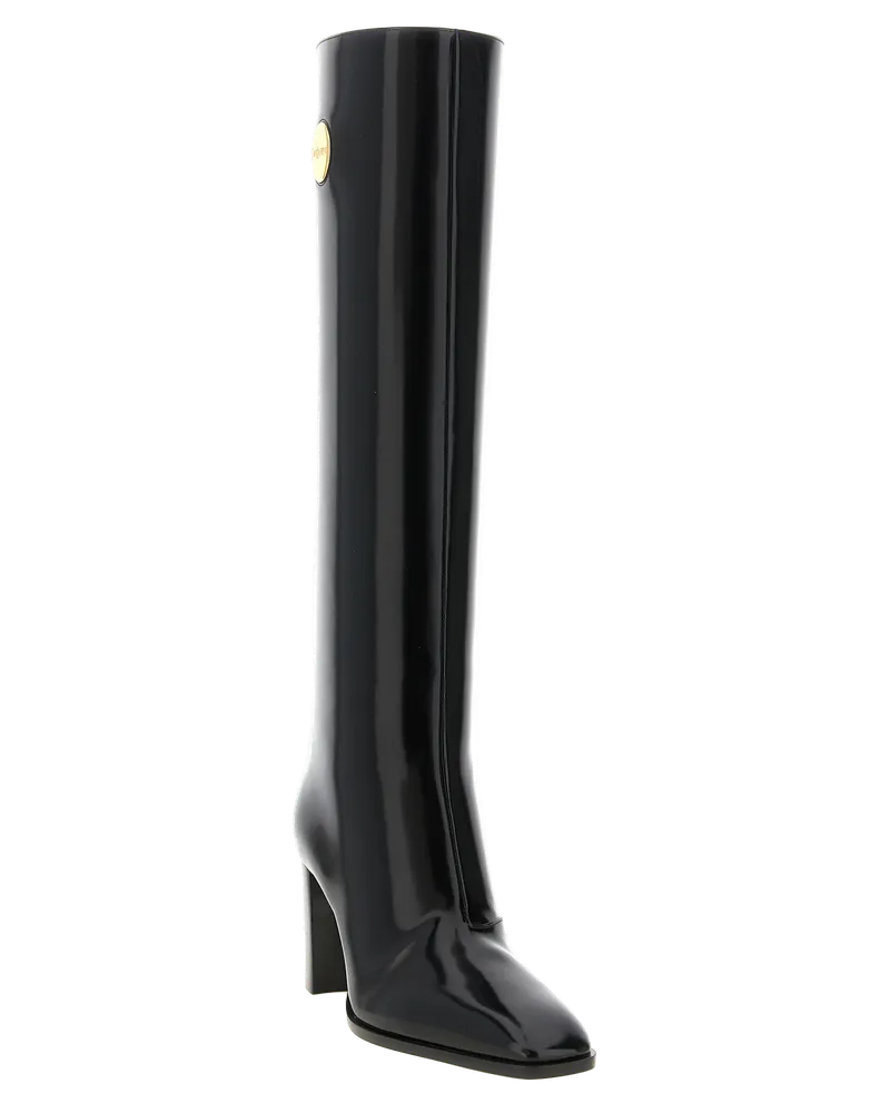 Saint Laurent Louis Boot — Black Black
