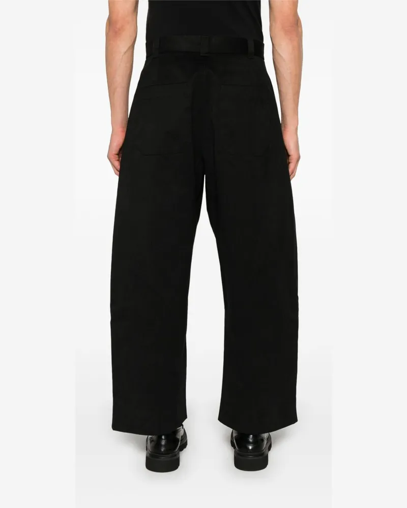 Studio Nicholson Sorte Trousers — Black Black