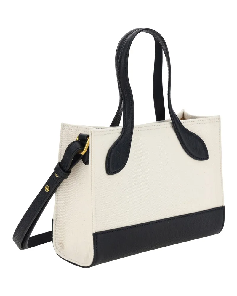 Bally Women's Color-Block Calf Leather Mini Bag White Cotton White