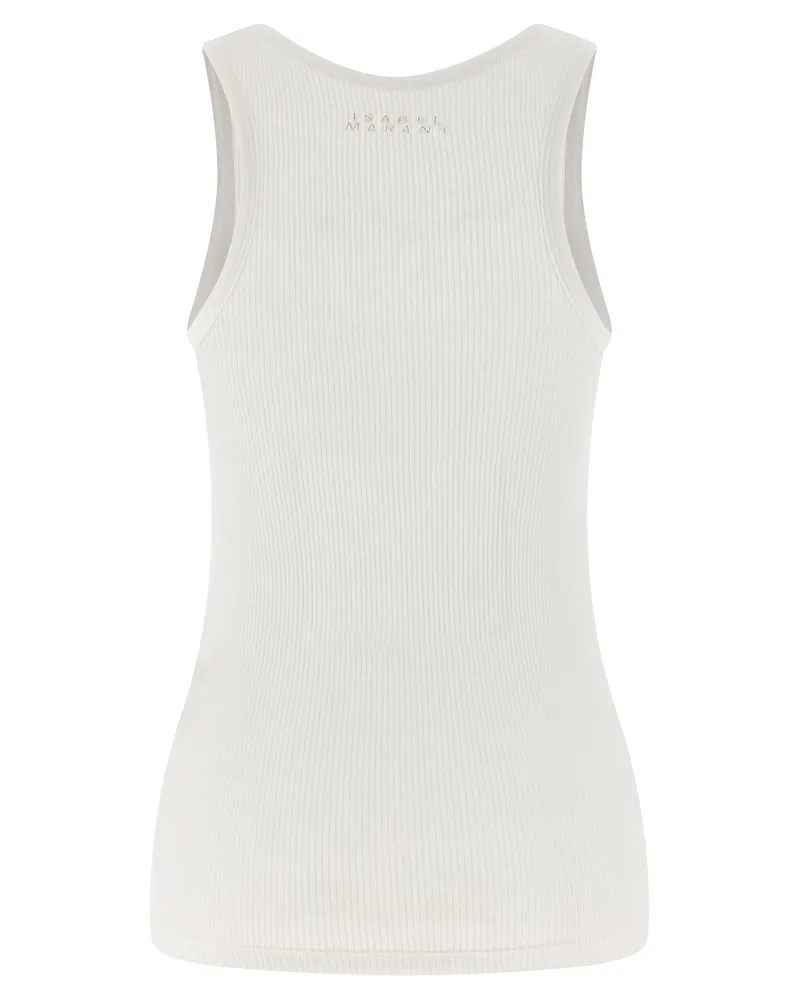 Isabel Marant Women's White Cotton Tank Tops White