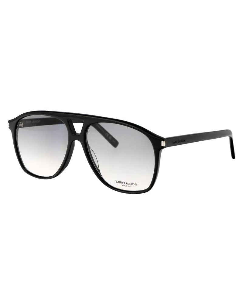 Saint Laurent Women's Sunglasses Sl596 Dune Black-Black-Grey Acetate Black/black/grey Black