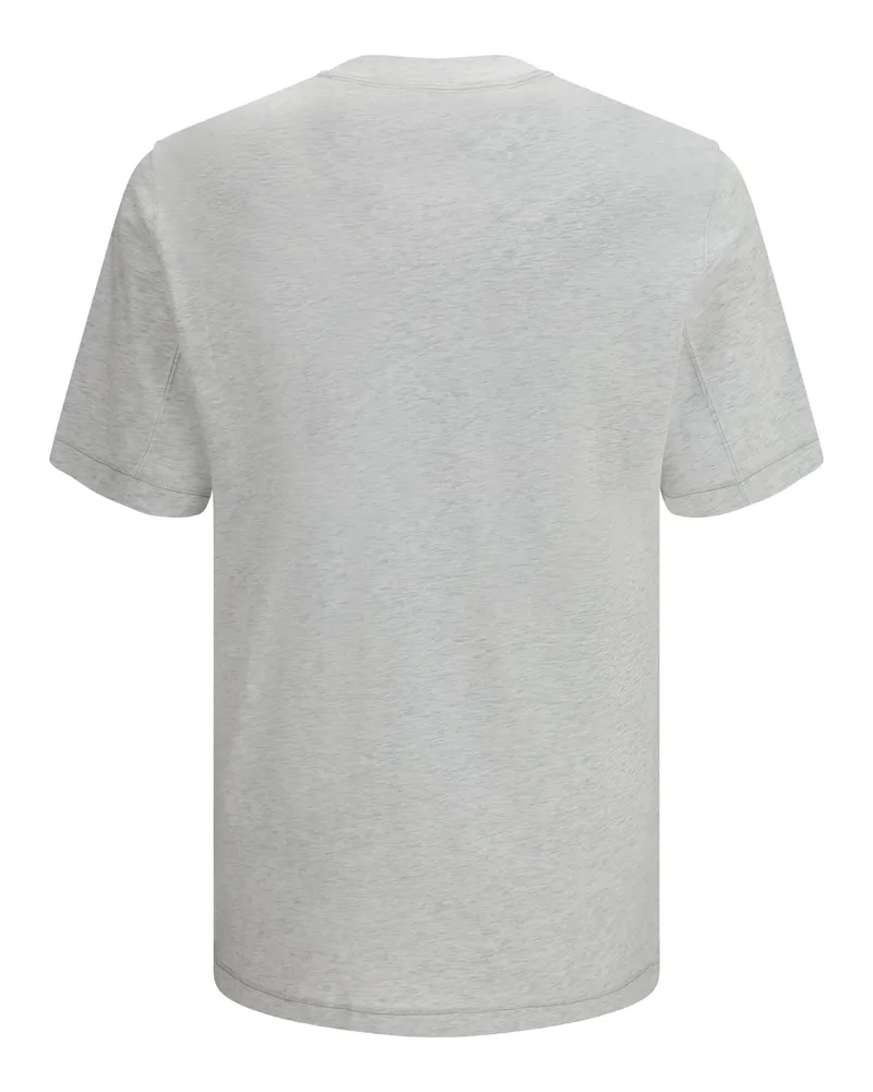 Brunello Cucinelli Lightweight Cotton T-Shirt — Gray Perla+grigio