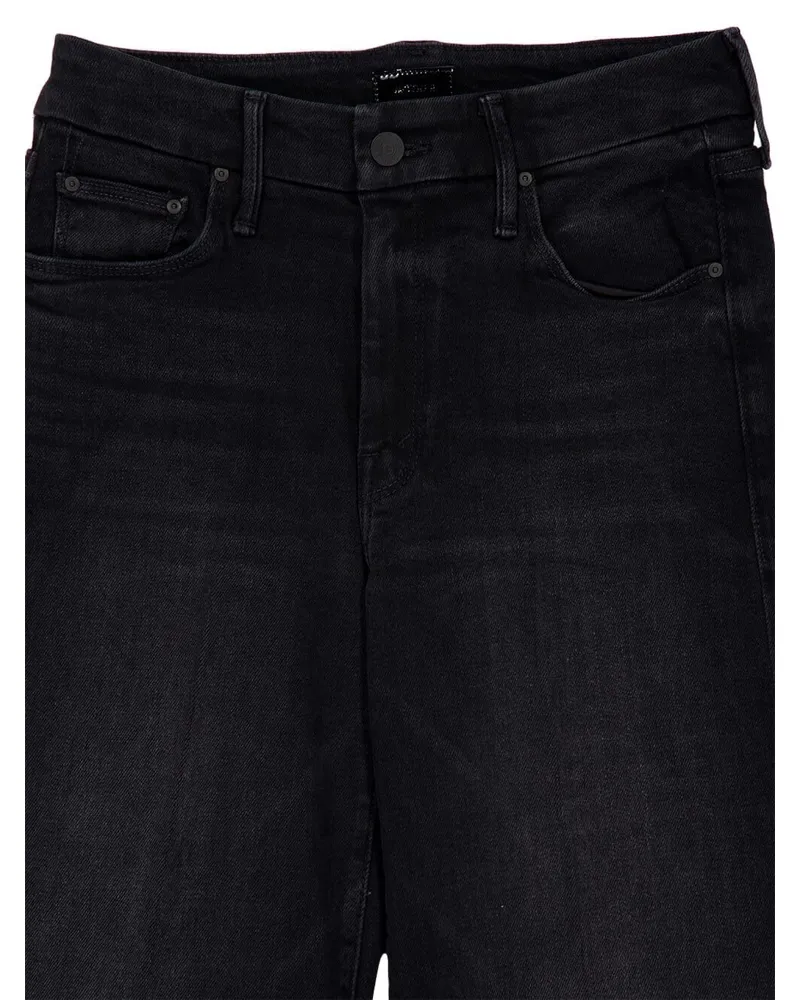 Mother Roller Sneak Jeans — Black Black