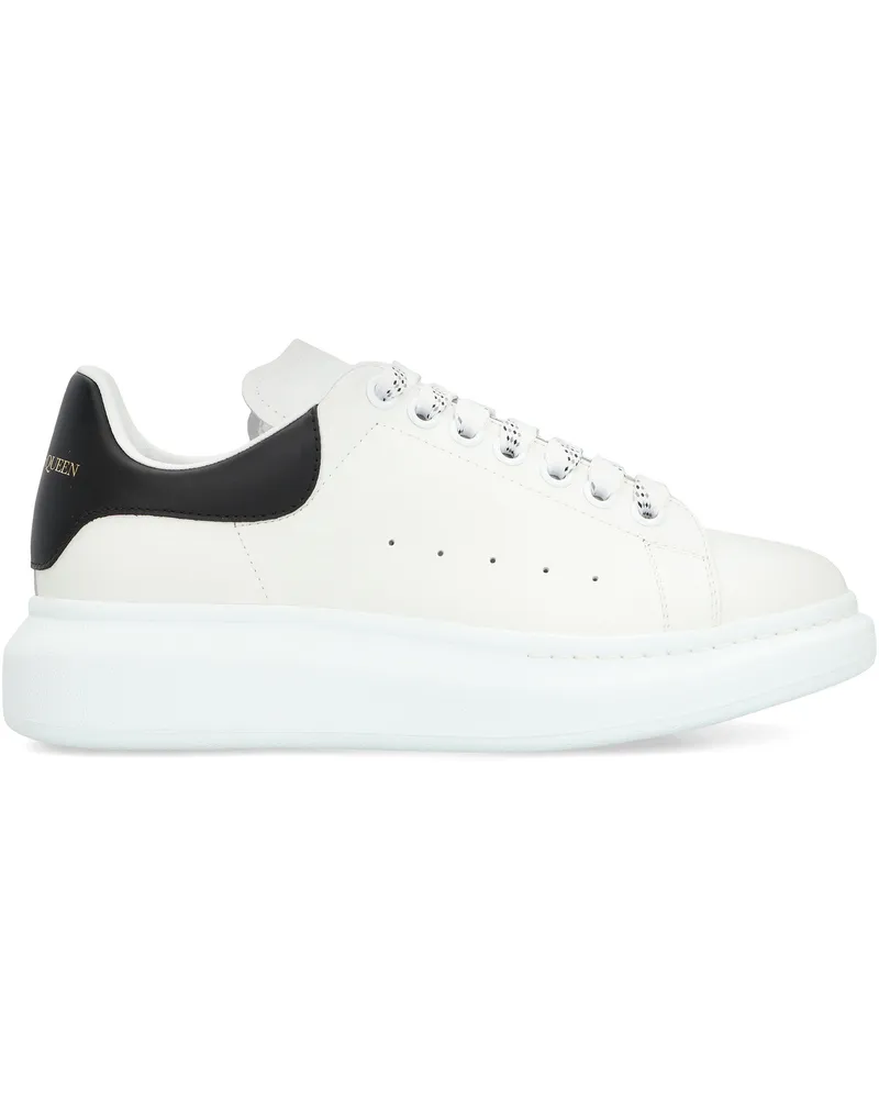 McQ Men's Alexander Mcqueen Leather Chunky Sneakers White Calf Trainers 
