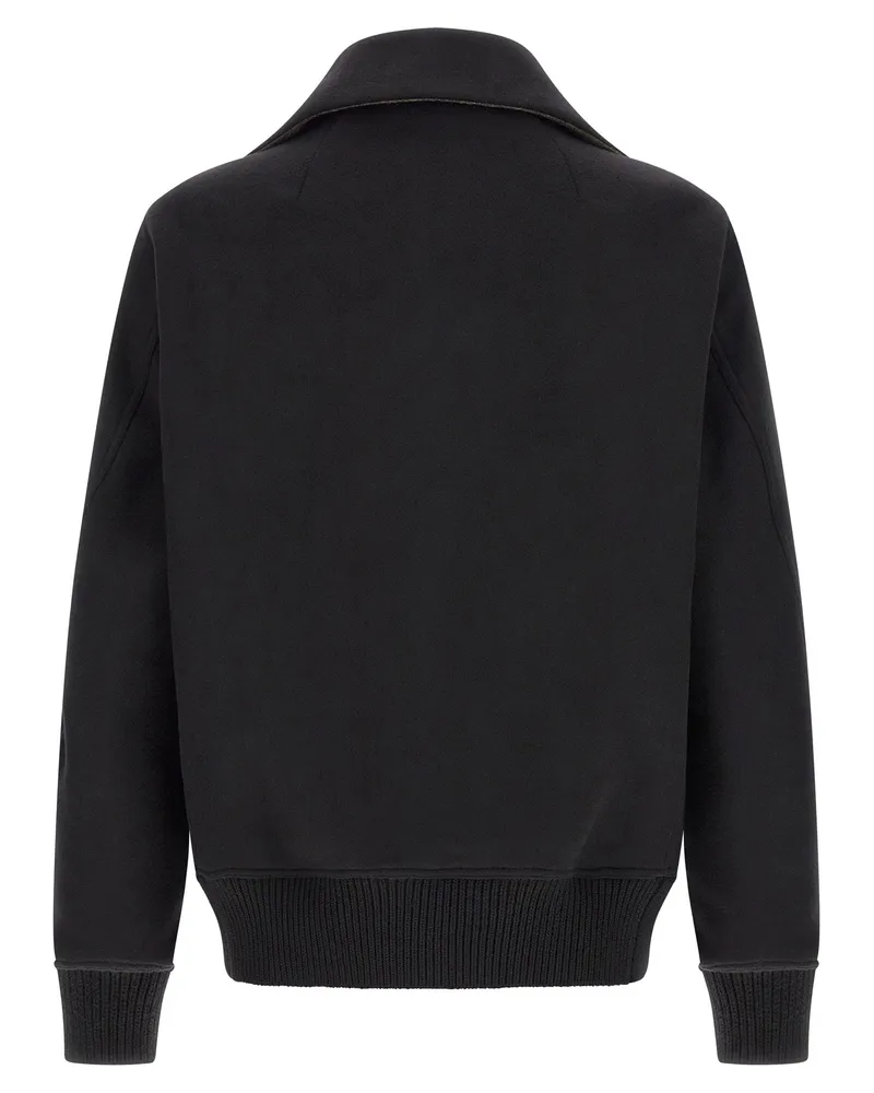 Rick Owens Dracuflight Bomber Jacket — Black Black