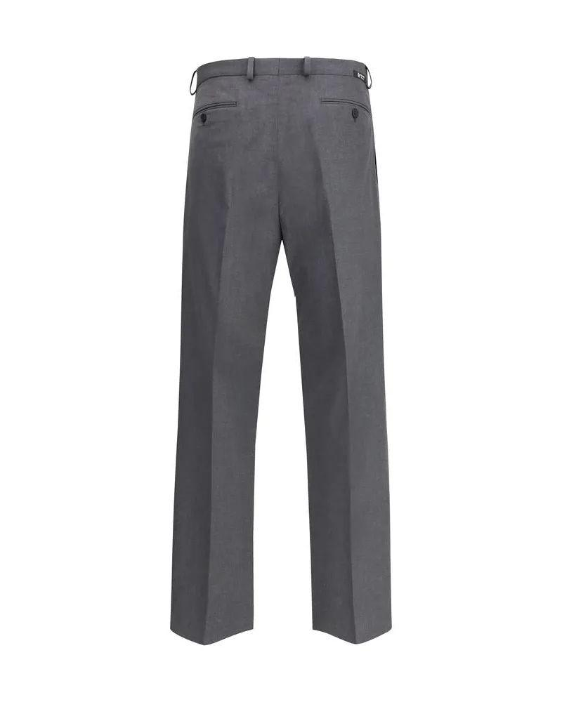 Prada Men's Gray Wool Oves Aries Dress Pants Gray