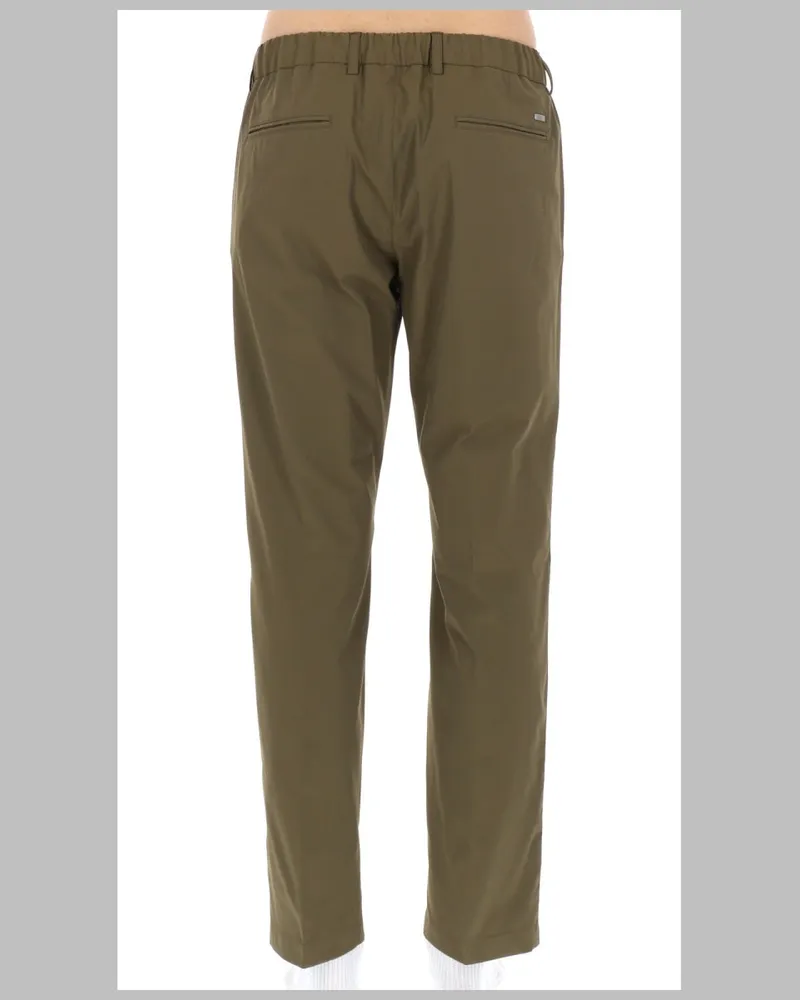 Herno Technical Polyester Trousers — Green Green